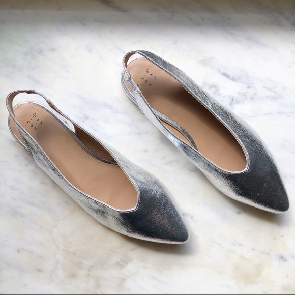 a new day Shoes - ☀️NWOT A New Day Nicks Metallic Slingback Flats ☀️